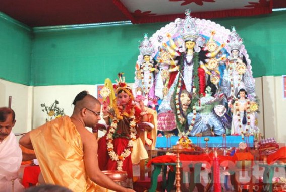 Kumari Puja marks Durga Ashtami in Tripura